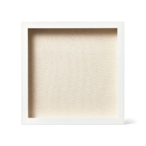 Mdf Shadow Box Frame Unfinished Craft 12"x12" White - Mondo Llama™: Medium-density Fiberboard, Adult Craft, 12.28"x2.17"