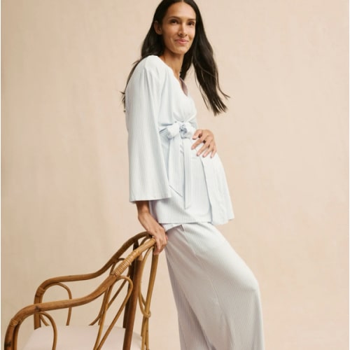 LAKE | Women | DreamModal Pajamas | Fog Maternity Kimono Bundle