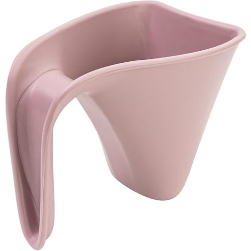 Shnuggle Bath Rinse Jug | Soft Rim Baby & Toddler Shampoo Rinser | Bath Hair Rinsing Cup | Hair Wash Jug with Handle | Essential Bath Accessories | Blossom Pink