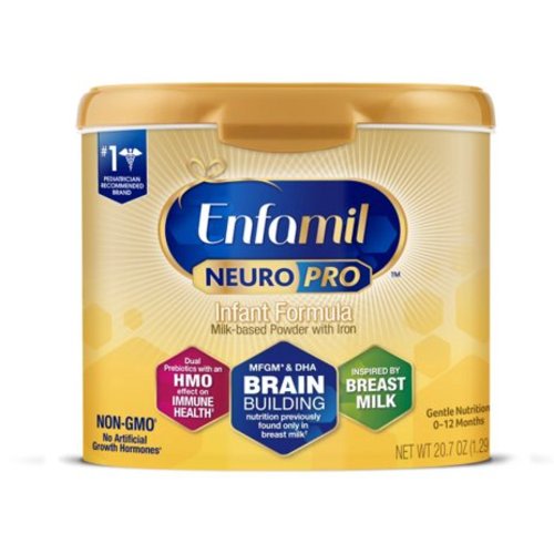 Enfamil NeuroPro Infant Formula - Brain Building Nutrition Inspired by Breast Milk - Reusable Powder Tub, 20.7 oz