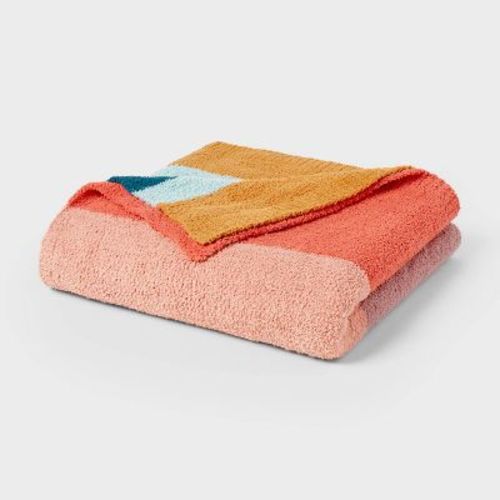 Full/Queen Cozy Chenille Bed Blanket Bold Striped - Threshold™
