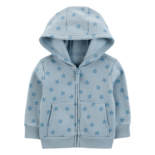 Baby Floral Zip-Up Fleece Hoodie - Carter's | Carter's
