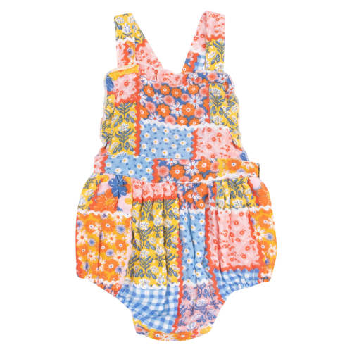 Ruffle Bubble Sunsuit, Ric Rac Patchwork