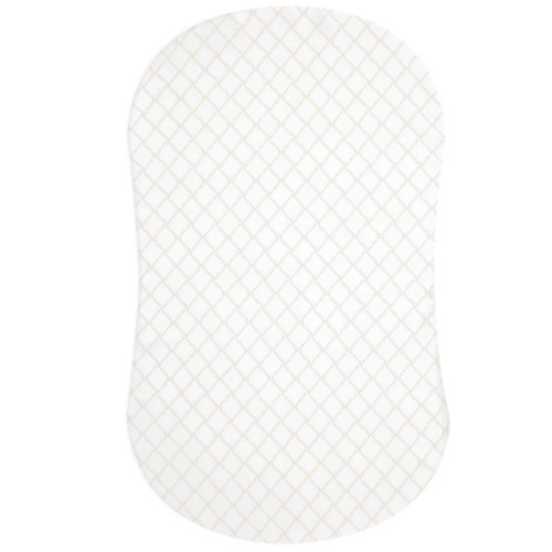 HALO - BassiNest Fitted Sheet 100% Cotton | Nautical Net - cream/gray