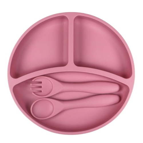 hengsof Suction Plates for Baby, Stay Put Divided Toddler Plates, Food Grade Silicone Baby Plates, BPA Free, Baby Feeding Supplies, Microwave & Dishwasher Safe