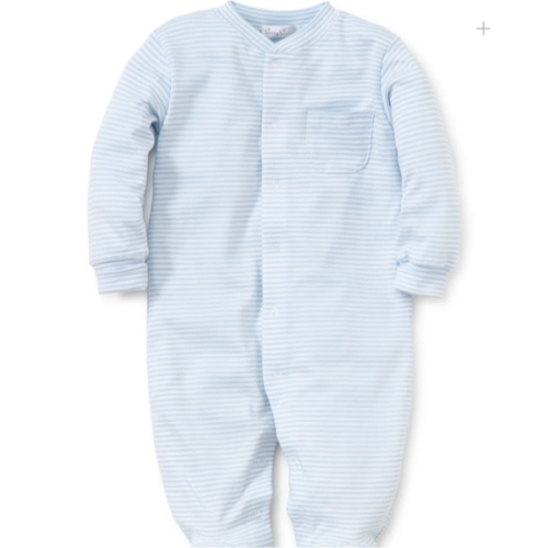 Simple Stripes Blue Footie