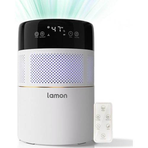 Lamon Humidifier and Air Purifier with Anion & Filter for Baby, Kid Bedroom - White