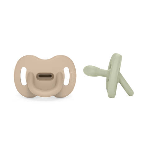 Suavinex Color Essence Silicone Pacifier 2 Pack 6-18M – Irish Cream/Green