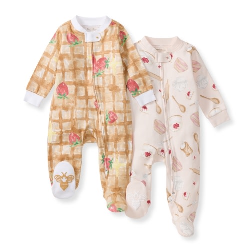 Waffle & Cheesecake Organic Sleep & Play 2 Pack – Burt's Bees Baby