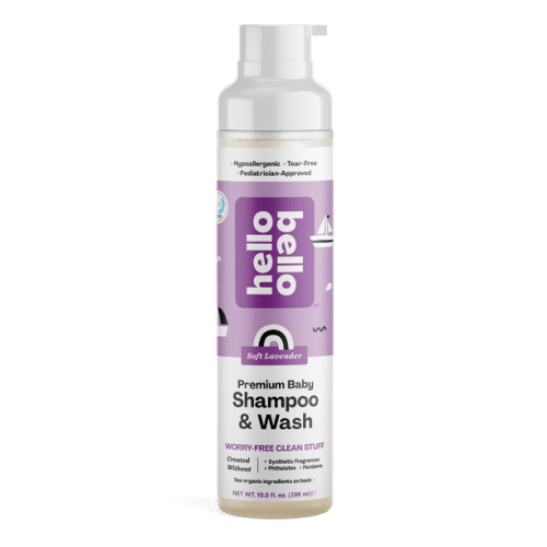 Hello Bello Extra Gentle Shampoo & Body Wash, Tear Free, Hypoallergenic for Babies and Kids, Lavender, 10 fl oz