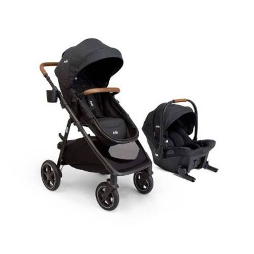 Joie Ginger LX and Mint Latch Travel System - Shale Dark