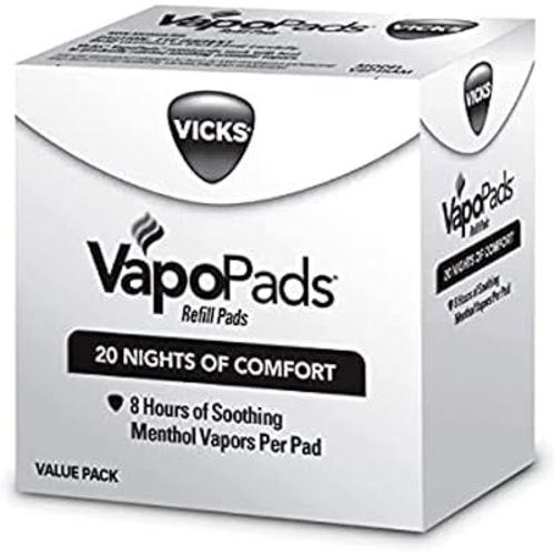 Vicks VapoPads, 20 Count, Refill Scent Pads – Soothing Menthol Vapor Pads for Vicks Humidifiers, Vaporizers, and Plug-Ins, FSA and HSA Eligible