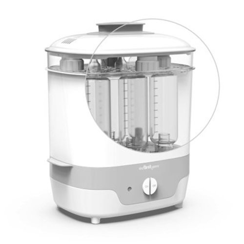 The First Years Modular Steam Sterilizer - Baby Bottle Sanitizer - Pacifiers, Breast Pump Parts Cleaner
