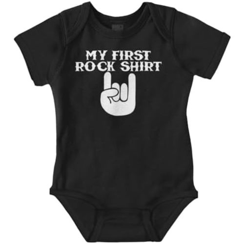 Brisco Brands My First Rock Outfit Baby Romper Boys or Girls
