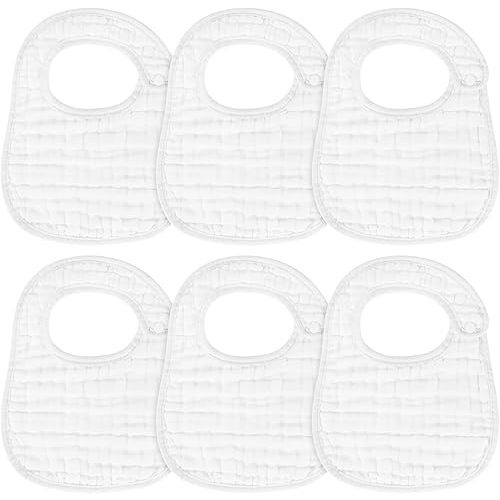 Accmor Muslin Baby Drool Bibs 6 Pack Baby Bandana Drool Bibs Soft Cotton Baby Bandana Bibs for Teething Drooling