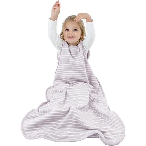 Woolino Toddler Sleeping Bag, 4 Season, Merino Wool and Organic Cotton Baby Wearable Blanket, 2-4 Years
