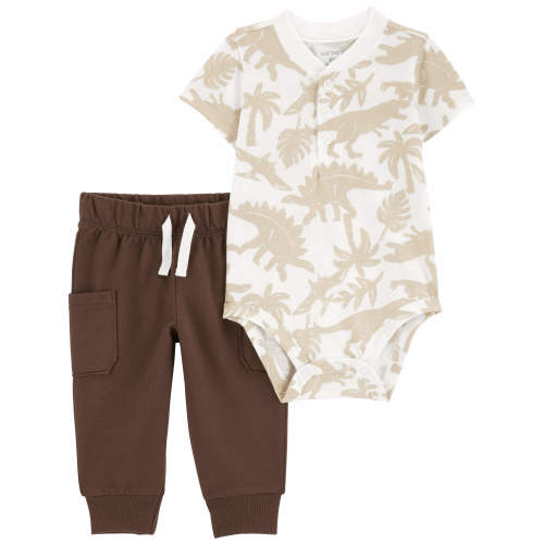 Baby 2-Piece Dinosaur Bodysuit Pant Set - 24M - Style,Multi