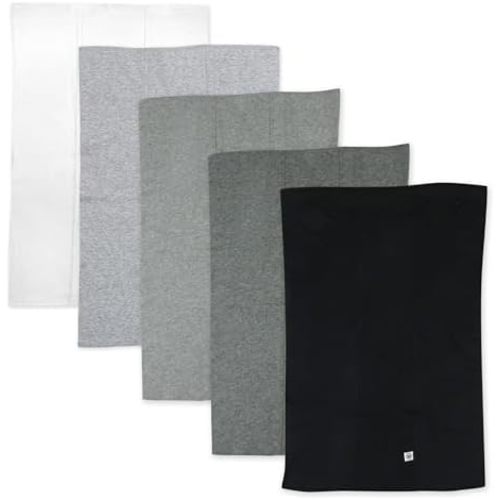 Tri-fold Knit Burp Cloths Soft Absorbent 100% Organic Cotton for Baby Boys, Girls