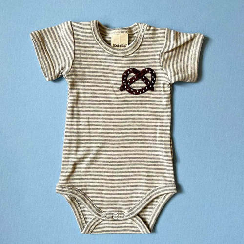 Pretzel Embroidered Bodysuit