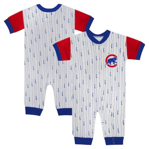 Infant Chicago Cubs Fanatics White Logo Best Series Full-Snap Jumper