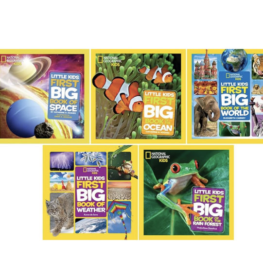Little Kids First Big Book Collection 5-Book Set (Space, World, Ocean, Weather, Rain Forest) – Educational Science & Nature Picture Books for Kids