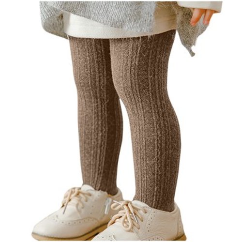 Baby Toddler Girls Cute Cable Knit Cotton Tights Pantyhose Leggings for Girls Stocking Pants for 2-12 Years
