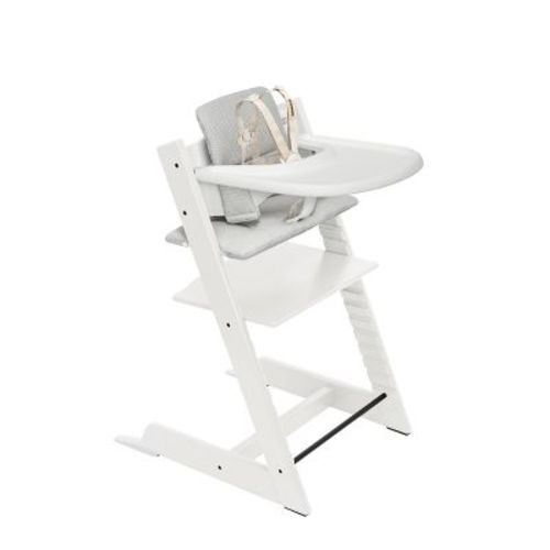 Stokke Tripp Trapp High Chair 2 With Cushion And Tray - Natural With Nordic Gray