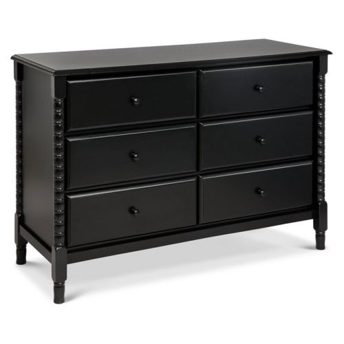 Davinci Jenny Lind Spindle 6 Drawer Dresser - Black Ebony