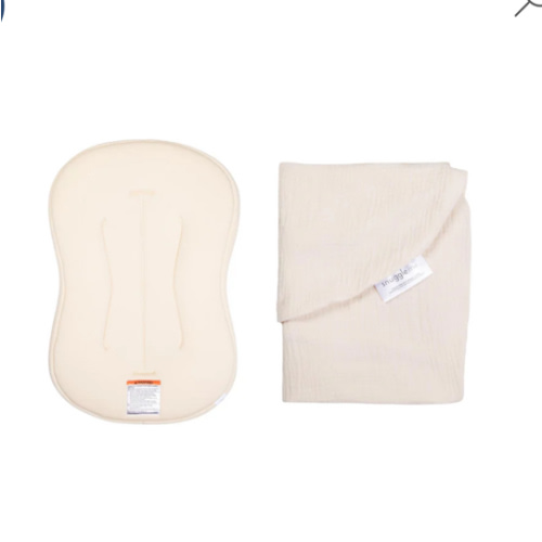 Lounger Curve + Muslin Cover Set | Natural