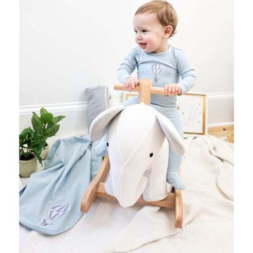 Air Balloon Footie and Beanie Set, Baby Blue - Maniere | Maisonette