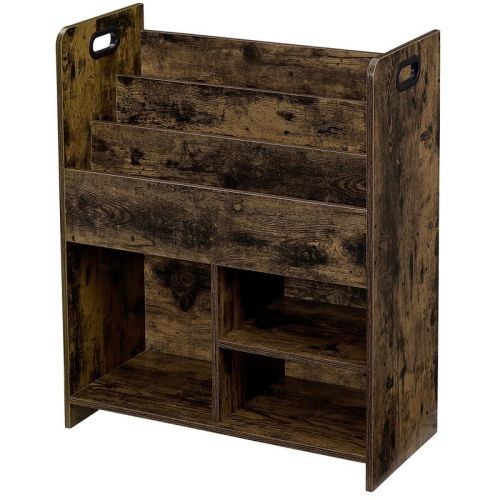 Vecelo Wooden Bookcase Magazine/book Display Storage Cabinet Bookshelf And Toy Storage, White