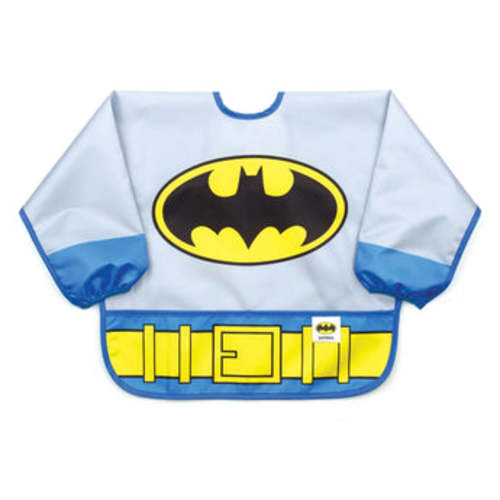 Batman Costume Sleeved Bib for Baby & Toddler 6 to 24 months | Bumkins Baby
