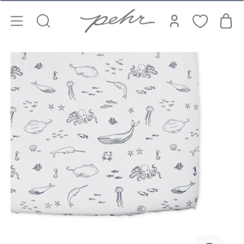 Life aquatic Crib Sheet