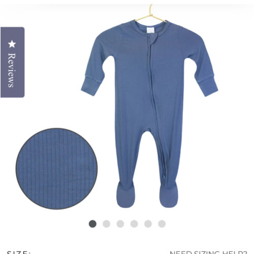 Lincoln Ribbed Zipper Footies – Lou Lou & Company