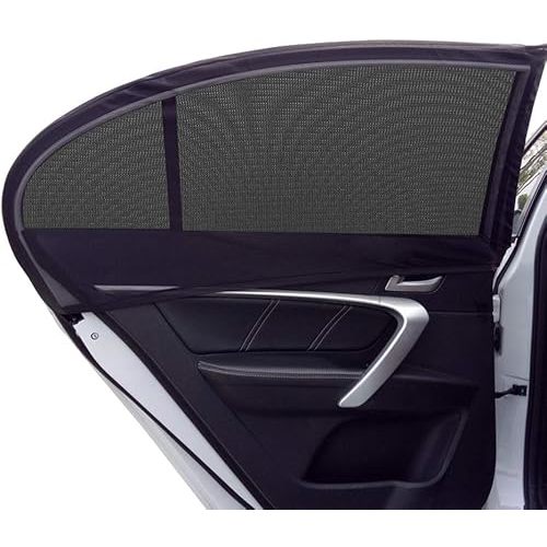 Car Window Shade, 2 Pack Car Back Window Sun Shade, and Privacy Protect for Toddler Kids Baby Adult, Double Layer Design (Large 49"x22")