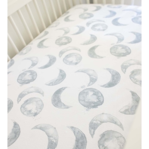 Whimsical Floral Organic Cotton Fitted Crib Sheet