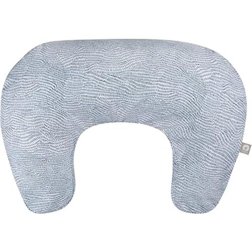 Boppy Nursing Pillow, Blue Speckled Current, Larger, More Supportive Pillow for Breastfeeding and Bottle Feeding; Firmer Fill, Higher Lift, Larger Area Than Original Nursing Pillow; JPMA Certified