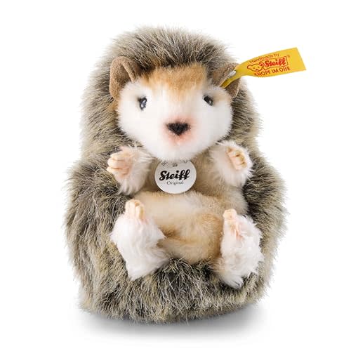 Steiff JOGGI Brown Baby Hedgehog – Cherished Heirloom Plush Toy, 4 inches