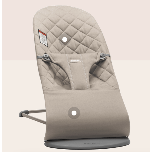 BabyBjörn Bouncer Bliss (Color: Sand Gray in Woven, Classic Quilt)