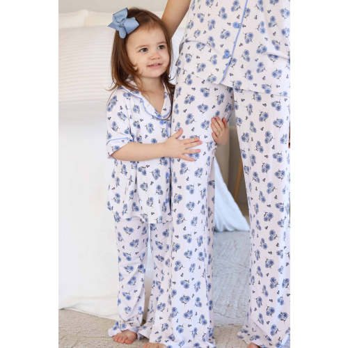 Women's Two Piece Flare Lounge Set | Sapphire Garden