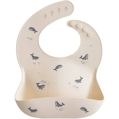Silicone whale bib