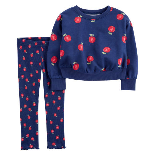 Baby 2-Piece Apples Sweatshirt & Pant Set - Carter's | Carter's