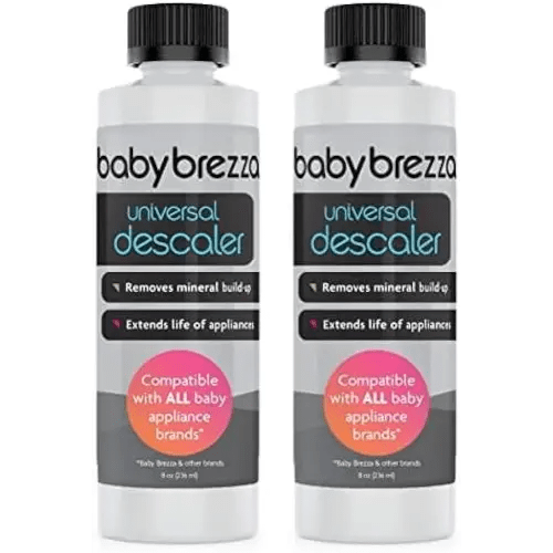 Baby Brezza Descaler 8 oz. Made in USA. Universal Descaling Solution for Brezza and Other Baby Appliances. Removes Mineral Build-up and extends Your Machine’s lifespan (Pack of 2)