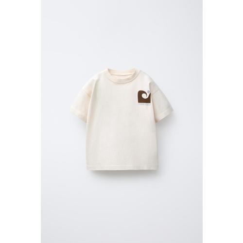 SURF PRINT T-SHIRT - Ecru | ZARA United States