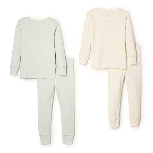 Amazon Essentials x Sofia Grainge Unisex Toddlers and Babies' Snug-Fit Cotton Pajamas, Pack of 2