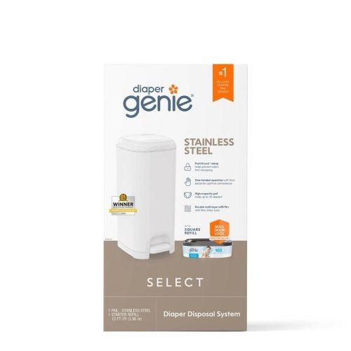 Diaper Genie Select Diaper Pail, Color: White
