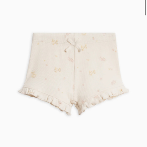 Lydia Ribbed Ruffle Shorts