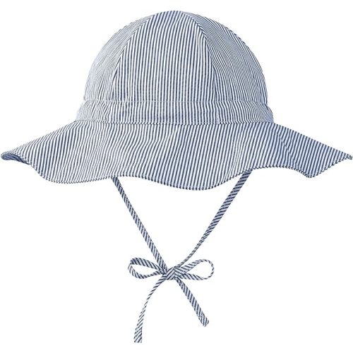 Zando UPF 50+ Baby Sun Hat for Baby Girl Boy 0-4T - Wide Brim Toddler Bucket Hat Adjustable Strap Infant Hats for Outdoor