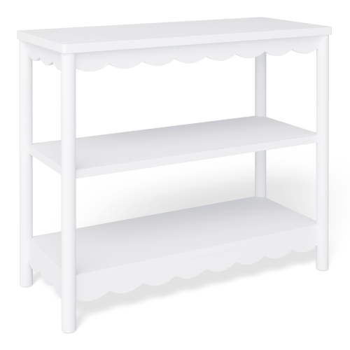 Mainstays Kids Scallop Bookcase, White