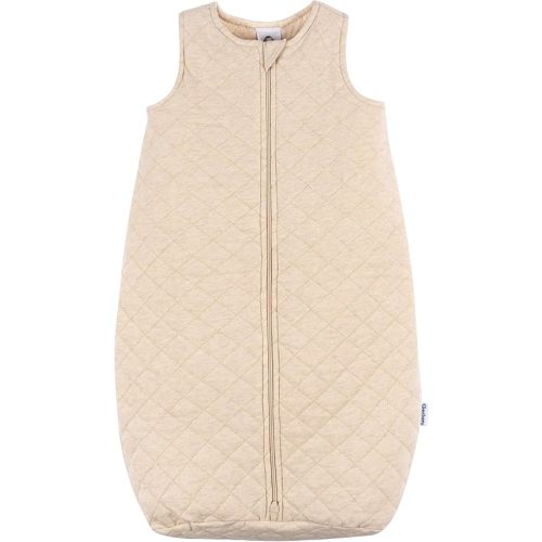 Gerber Baby Unisex Quilted Wearable Blanket, Oatmeal Heather, 6-12 Months